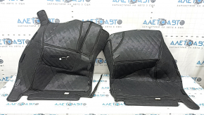 Set of black rubber floor mats for the Audi Q5 80A 18-25