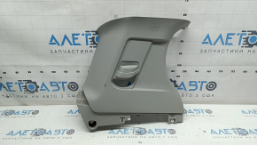Left rear pillar trim in front of the window for Toyota Sienna 21-26, gray, 8-seater, dry-cleaned, bumps, plastic turned white
