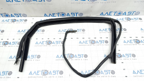 Upper rear right door molding for VW Passat b7 12-15 USA matte with glass seal