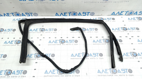 Upper rear right door molding for VW Passat b7 12-15 USA matte with glass seal