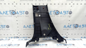 Lower right center pillar trim for Toyota Sienna 21-26, dark gray