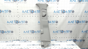 Left center pillar trim, upper belt, gray, Toyota Sienna 21-26