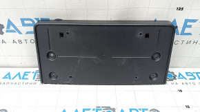 Audi Q5 80A 18-20 front bumper license plate, gray, non-factory holes