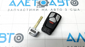 Audi Q5 80A 18-24 keyless entry key, 4 buttons, type 2, scratches, nicks
