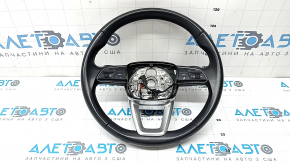 Audi Q5 80A 18-20 black leather steering wheel, heated, with paddle shifters and buttons, scratches
