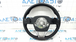 Audi Q5 80A 18-20 black leather steering wheel, heated, with paddle shifters and buttons, scratches