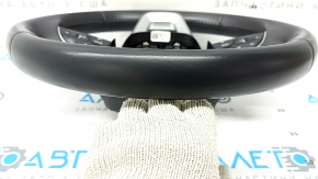 Audi Q5 80A 18-20 black leather steering wheel, heated, with paddle shifters and buttons, scratches