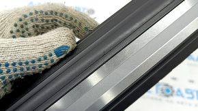 Audi Q5 80A 18-24 black and chrome outer front door sill trim, scratches, broken guide