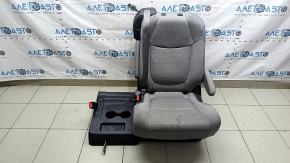 Rear seats, 2nd row, left, Toyota Sienna 21-22, without airbag, manual, gray fabric, with gray seat belt, dry cleanable