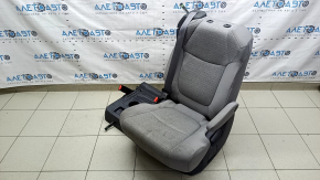 Rear seats, 2nd row, left, Toyota Sienna 21-22, without airbag, manual, gray fabric, with gray seat belt, dry cleanable