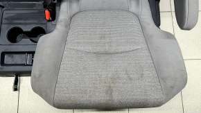 Rear seats, 2nd row, left, Toyota Sienna 21-22, without airbag, manual, gray fabric, with gray seat belt, dry cleanable
