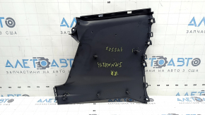 Side rear right center console trim for Toyota Sienna 21-26, dark gray, scratches, broken fasteners