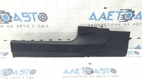 Side center console trim right Toyota Sienna 21-26 dark gray, worn