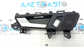 Inner rear left door handle for Audi Q5 80A 18-24 chrome, with black trim and tweeter mesh, with backlight