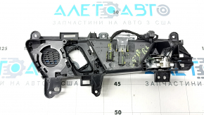 Inner rear left door handle for Audi Q5 80A 18-24 chrome, with black trim and tweeter mesh, with backlight