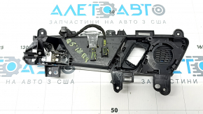 Audi Q5 80A 18-24 chrome inner rear right door handle with black trim and tweeter mesh, with backlight