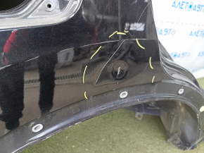 Quarter wing rear right Nissan Rogue Sport 20-22 on the body, black, dent, bump