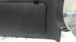 Right arch trim for Toyota Sienna 21-26, without a curtain for a 120V socket, dark gray with light gray, with cup holders, non-factory holes, with overlays, scratches, scuffed