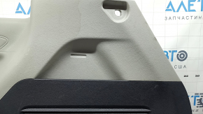 Right arch trim for Toyota Sienna 21-26, without a curtain for a 120V socket, dark gray with light gray, with cup holders, non-factory holes, with overlays, scratches, scuffed