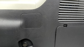 Right arch trim for Toyota Sienna 21-26, without a curtain for a 120V socket, dark gray with light gray, with cup holders, non-factory holes, with overlays, scratches, scuffed