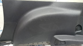 Right arch trim for Toyota Sienna 21-26, without a curtain for a 120V socket, dark gray with light gray, with cup holders, non-factory holes, with overlays, scratches, scuffed