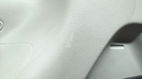Right arch trim for Toyota Sienna 21-26, without a curtain for a 120V socket, dark gray with light gray, with cup holders, non-factory holes, with overlays, scratches, scuffed