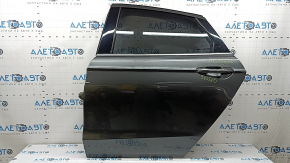 Rear left door assembly Ford Fusion mk5 17-20 graphite J7, single chrome, chrome handle