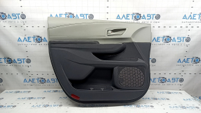 Door trim panel front left Toyota Sienna 21-26 dark gray with gray, armrest leather dark gray, with handle