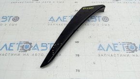 Left rear bumper cover for Toyota Sienna 21-26, gloss black, scratches, broken mount