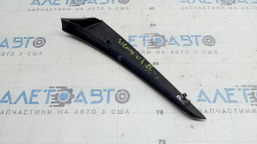 Left rear bumper cover for Toyota Sienna 21-26, gloss black, scratches, broken mount