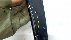Right rear bumper trim for Toyota Sienna 21-26, glossy black, scratches