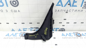 Side rear left center console trim, small, 2020 Toyota Sienna, dark gray, scratches