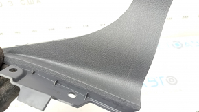 Side rear left center console trim, small, 2020 Toyota Sienna, dark gray, scratches