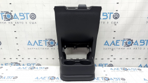 Rear center console trim for Toyota Sienna 21-26, dark gray, with cup holders, scratches