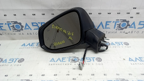 Left side mirror assembly for Toyota Sienna 21-26, 6 pins, heated, BSM, graphite