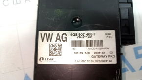The latch on the Audi A6 C7 12-18 Interface Control Module Unit is broken.