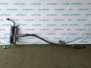 Ford Escape MK4 2020 hybrid FWD exhaust manifold with actuator, heater and catalytic converter, rusty