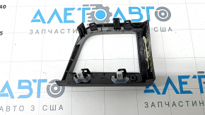Left dashboard trim panel for Ford Fusion mk5 17-20, gray, wood grain insert, crack in mounting
