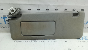 Left visor for Toyota Sienna 21-26, gray, with backlight, without hook, dry-cleanable