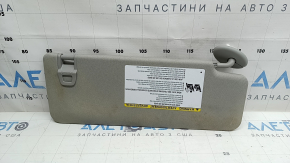 Left visor for Toyota Sienna 21-26, gray, with backlight, without hook, dry-cleanable