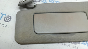 Left visor for Toyota Sienna 21-26, gray, with backlight, without hook, dry-cleanable