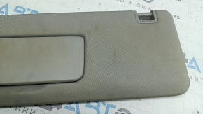 Left visor for Toyota Sienna 21-26, gray, with backlight, without hook, dry-cleanable