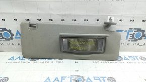 Right visor for Toyota Sienna 21-26, gray, with backlight, without hook, dry-cleanable