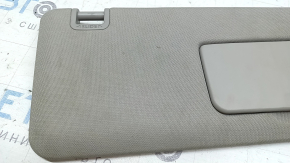 Right visor for Toyota Sienna 21-26, gray, with backlight, without hook, dry-cleanable