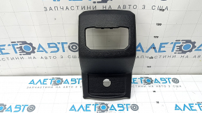 Rear center console trim for Ford Fusion mk5 17-20, black, under the air vents and cigarette lighter, scratches, broken fasteners
