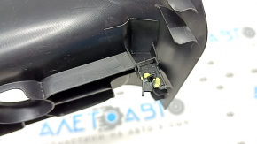 Rear center console trim for Ford Fusion mk5 17-20, black, under the air vents and cigarette lighter, scratches, broken fasteners