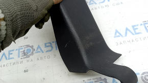 Left 3rd row seat recline mechanism cover for Toyota Sienna 21-26, black, scratches