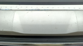 Audi Q7 20-24 black rear bumper lip with chrome moldings, with gray trim, without tow hook cap, scratches