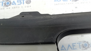 Audi Q7 20-24 black rear bumper lip with chrome moldings, with gray trim, without tow hook cap, scratches
