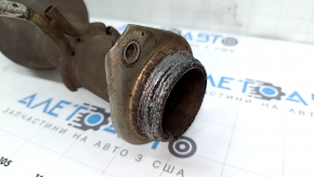 The exhaust pipe, the middle part with the catalytic converter, Lexus RX350 10-15 is crushed.